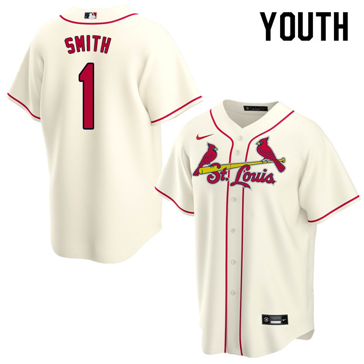 Nike Youth #1 Ozzie Smith St.Louis Cardinals Baseball Jerseys Sale-Cream